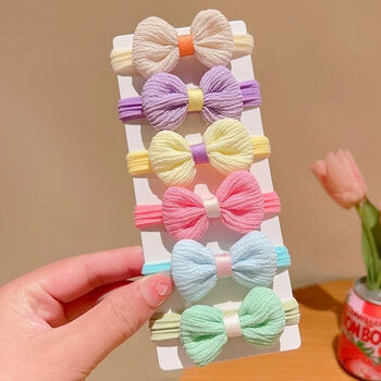 沁度毛巾圈儿童发绳不伤发扎头绳女童弹性好发圈头饰女孩扎马尾橡皮筋