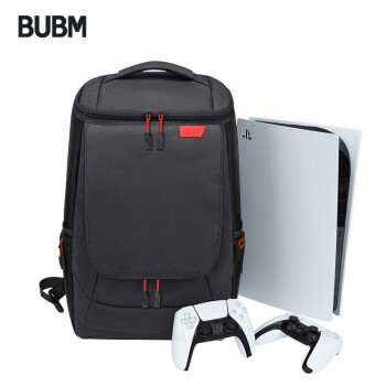 BUBMPS5游戏主机收纳包PlayStation手柄碟光盘便携显示器配件双肩背包