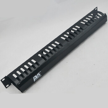 1u加厚豪华24口24格机柜理线器 19英寸24口理线架