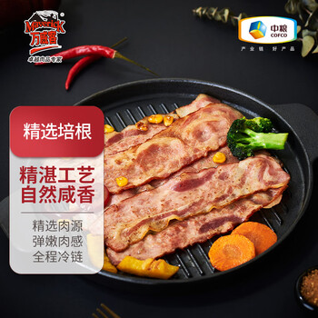 万威客精选培根150g 早餐 培根片 冷藏猪肉 烤肉 烧烤食材 烟熏风味 