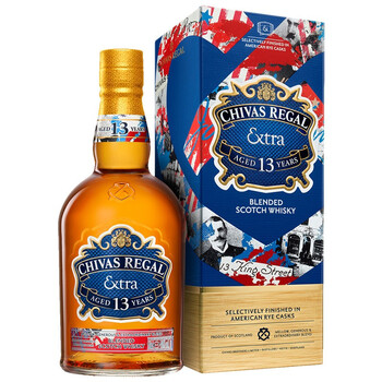 芝华士chivas regal13年柔醇黑麦桶限定版苏格兰威士忌-有盒装 500ml