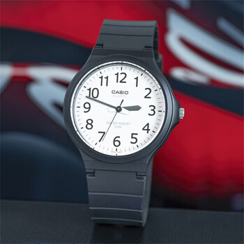 卡西欧(casio)学生运动表儿童手表石英小黑表百搭休闲mq-24-7b2 7b 1b