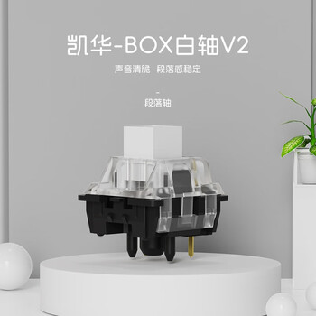机械键盘轴体 热插拔套件DIY客制化凯华佳达隆线性轴段落轴静音 凯华-BOX白轴V2 10颗