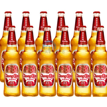 俏滋郎重庆国宾啤酒 468mlx12瓶/箱重庆啤酒3.3度老国宾整箱口感超爽