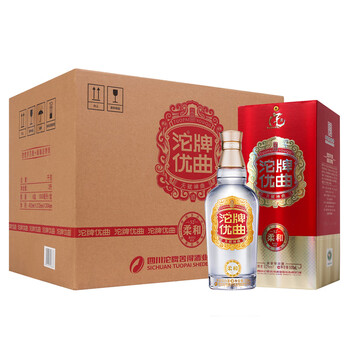 沱牌酒 天特优系列 沱牌优曲 浓香型白酒 52度 500ml 年货送礼 52度 500mL 6瓶 箱装