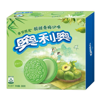 限地区奥利奥oreo青梅竹马酸甜青梅味夹心饼干388g12件