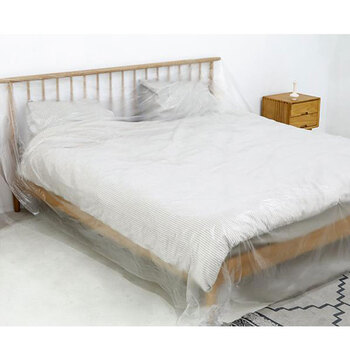 防尘罩宿舍防尘布遮盖家具保护一次性装修防尘塑料膜家用全罩盖布mm1