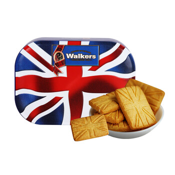 英国进口零食品黄油曲奇饼干(米字礼罐)礼盒120g