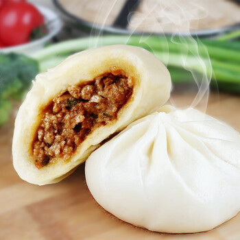 大肉包鲜肉包20个装早餐猪肉大葱包鸡肉大包子 鲜肉大包子 80g*20个装