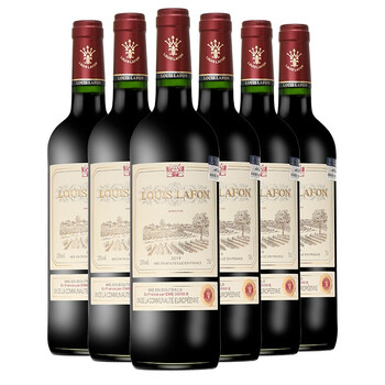 路易拉菲louislafon法国干红葡萄酒进口红酒路易拉菲庄园13度传承干红