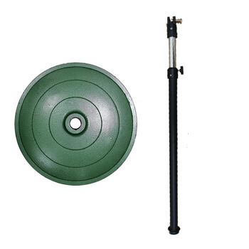 杆大风扇配件工厂牛角扇落地支架地盘脚盘立杆 伸缩豪华直杆 豪华底座