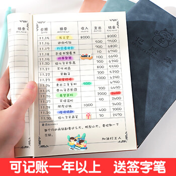 蒙力克a5记账本家庭理财笔记本花销册家用每日明细账本现金流水可爱日常收入支出记账本手帐明细账收支薄招财猫记账本 公主粉 图片价格品牌报价 京东