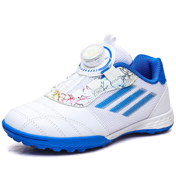 双星八特新款儿童足球鞋小学生便捷旋转纽扣球鞋校园比赛训练专用夏天