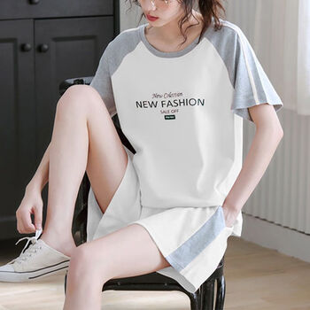 敬麦131518初中生高中生女生夏天穿的两件套中考体育考试运动服套装