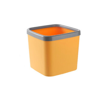 贝净洁桌面方形小垃圾桶塑料办公室无盖分类垃圾盒带压圈迷你客厅废纸