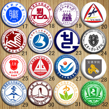 天津高校徽章胸针天津职业大学天津城市职业学院天津艺术职业学院 17