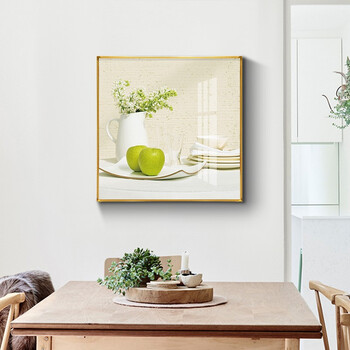画酒店宾馆餐桌晶瓷挂画饭店组合画s清晰现代16563晶瓷画6060炫酷黑