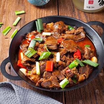 干锅驴肉500g加热即食带皮酒店饭店餐饮用特色菜半成品美食冷冻