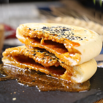 红糖锅盔四川特产手工早餐速食传统糕点心美食小吃红糖锅盔120g6个