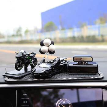 汽车摆件车内男中控台摩托车川崎机车模型网红车载个性潮 川崎hr2