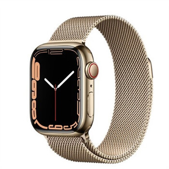 apple  watch series7代 6代不锈钢苹果手表 iwatch 蜂窝ecg运动s5 浅