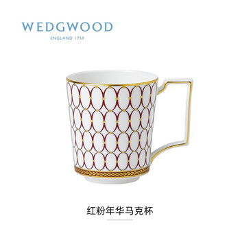Wedgwood玮致活红粉年华马克杯骨瓷杯子家用情侣杯水杯茶杯 图片价格品牌报价 京东