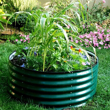 一米菜园金属种植箱框池床蔬菜种植户外庭院花园阳台露台圆形学校幼儿