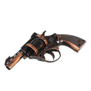 野牛左轮砸子炮全金属80后怀旧玩具俄罗斯转盘左轮不可发射网红砸响枪