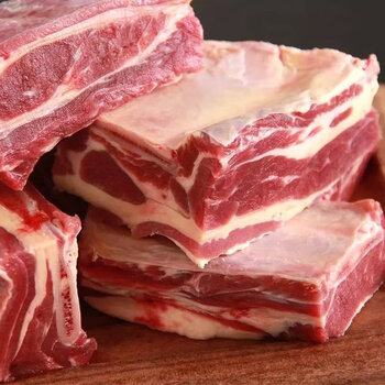 牛排骨新鲜牛排骨切块牛肋排骨牛骨头带肉牛肋骨 新鲜黄标牛排骨2斤