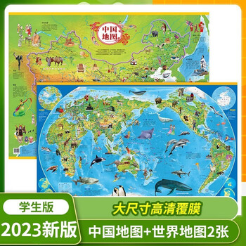 梨梦生活美妆工具专用地图1地图地图1地图中国1电1子1 【X地图+中国地图】2张
