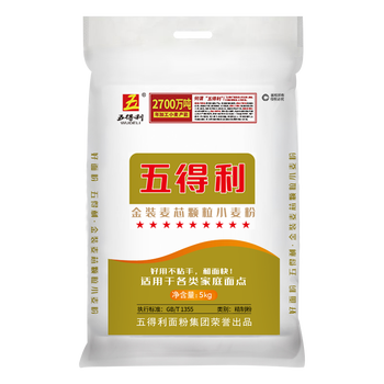 五得利 WUDELI） 九星金装麦芯颗粒粉 5kg*1袋