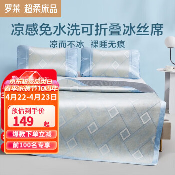 罗莱家纺提花冰丝席价格历史走势及销量分析