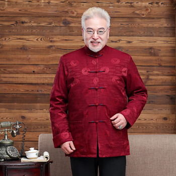 俏茸【新款来袭】80岁老人过寿衣服唐装春秋中老年秋冬款爷爷奶奶情侣