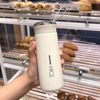 惠寻京东自有品牌玻璃杯杯子奈斯玻璃杯内胆水杯女学生简约学生水杯
