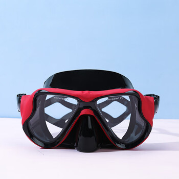 游泳镜护鼻子潜水镜时尚大框一体泳镜高清透明男女成人游泳防水面罩