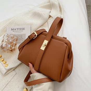 dutrieux女包轻奢感小众设计手提包包女新款时尚复古斜挎包质感贝壳包