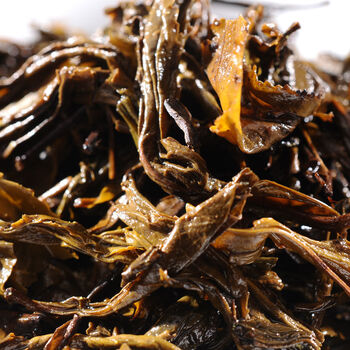 橙伯乐湖南黑茶2016年金花天茯茶1kg正宗陈年金花茯砖茶