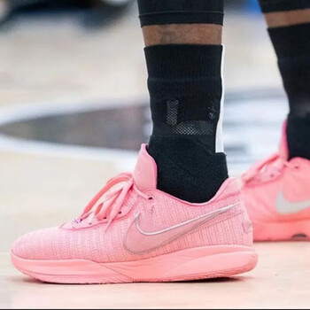 纯原】詹姆斯20代篮球鞋男白粉南海岸lebron20黑红金实战莆 20代粉色