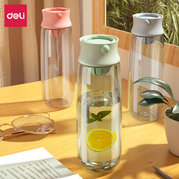 健康tritan材质男女学生随手杯透明卡通杯高颜值防摔便携大容量直饮杯