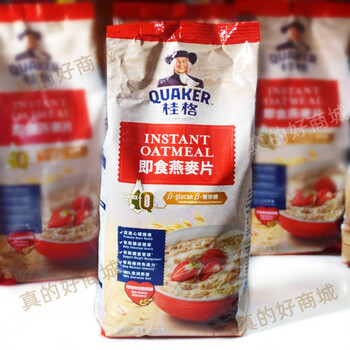 quaker香港桂格燕麦片原味包装800g快熟即食免煮冲饮营养代餐早餐麦片