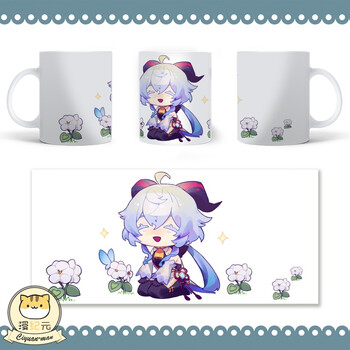 2022新款派蒙杯呆呆原神周边杯子水杯派蒙刻晴胡桃可莉二次元动漫变色