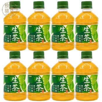 麒麟现货日本进口kirin饮品麒麟生茶零脂健康绿茶饮料小瓶装280ml4瓶