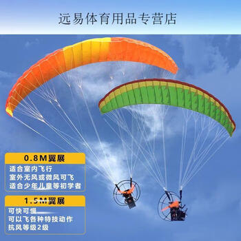 雾绡翼装飞行极限 极限户外滑翔伞备 无线遥控动力滑翔伞机81cm室内15