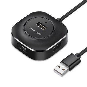 usb延长线一拖四扩展器高速一分二拓展坞台式电脑usb多接口 圆形2.