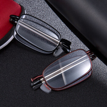 onevan东海水晶折叠老花镜天然男方便携带中老年不易疲劳石头老花眼镜