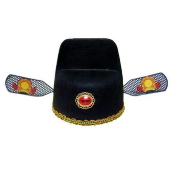 倩绣菲  少爷帽状元帽乌纱帽新郎官帽成人儿童道具戏