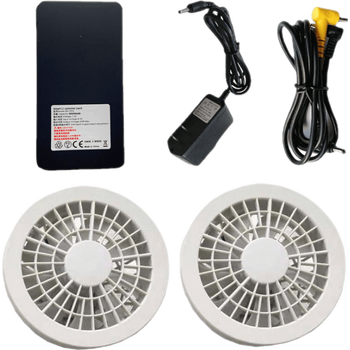 复邦 空调衣服电池防暑降温风扇服配件 7.4v整套配件[30000mah电池]