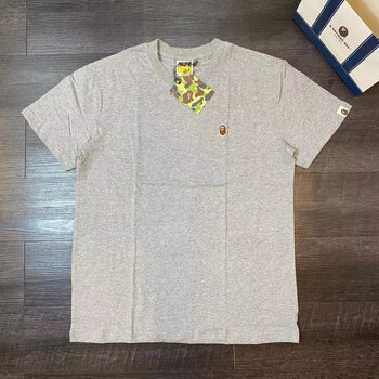 bape联aape潮牌小标刺绣猿人短袖t恤男女同款情侣纯棉宽松半袖正 5083