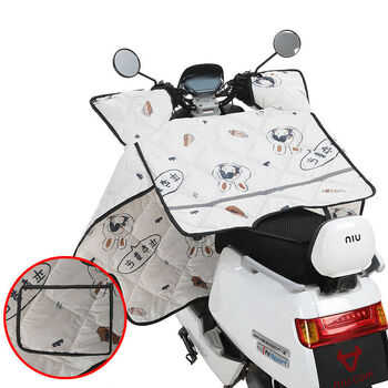 相思桐电动摩托车挡风被冬季加绒加厚防水电车电瓶自行车冬天春秋防晒罩 【双面防水四季款】喜乐女孩中厚