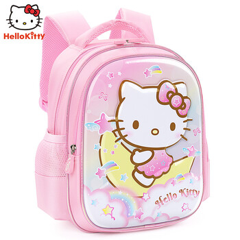 凯蒂猫 Hello Kitty 幼儿园书包女儿童书包3 6岁小女孩可爱卡通小学生双肩背包粉色db96407 图片价格品牌报价 京东